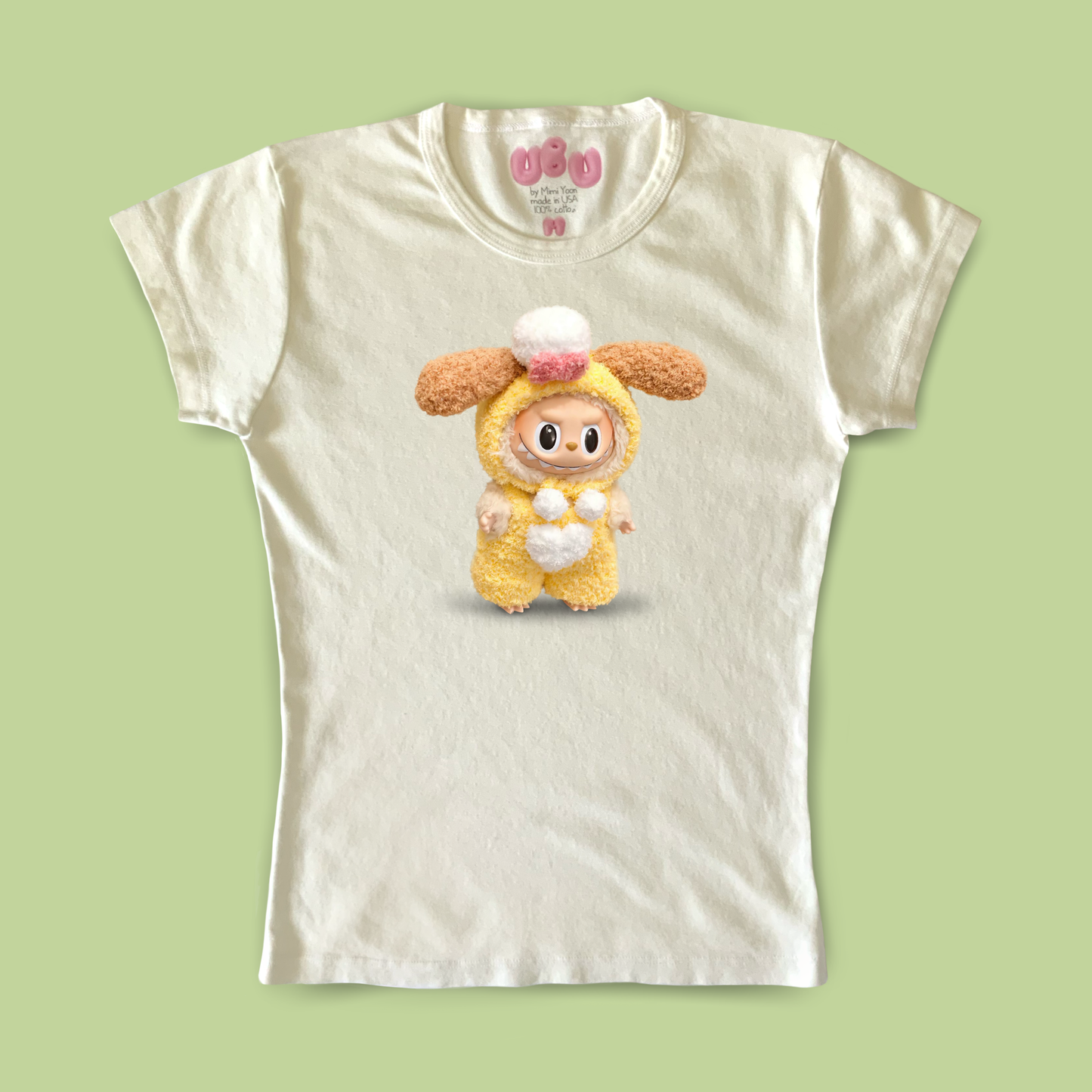 Labubu Baby Tee (Woof Outfit)